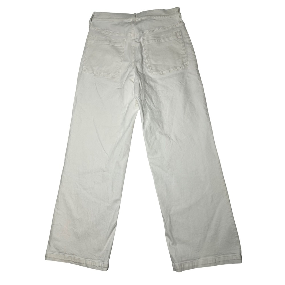 Madewell Perfect Vintage Wide Leg Jeans Size 30 Off White High Rise Patch Pocket - Picture 3 of 9